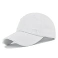 thumbnail image 2 of Prolriy Baseball Cap Hats for Men Women, Mens and Womens Denim Retro Washed and Old Destroyed Peaked Cap Solid Color Baseball Cap Trucker Hat White, 2 of 4