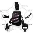thumbnail image 5 of HELLHERO Camouflage American Flag Design 2 Layers Small Crossbody Purse for Outdoor Travel, 5 of 6