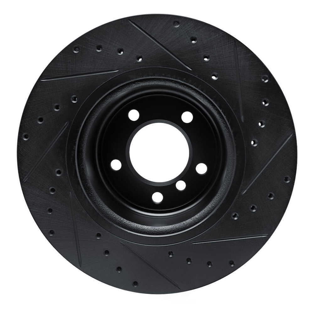 Dynamic Friction Company 633-31096L DFC Brake Rotor - Drilled And Slotted - Black