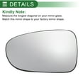 thumbnail image 2 of Reemplazo de vidrio de espejo retrovisor convexo del lado del conductor izquierdo calefaccionado para Ford Galaxy 1995-2006, 2 of 6