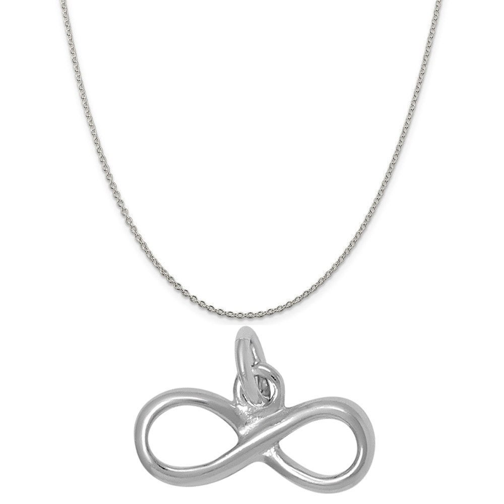 Raposa Elegance Sterling Silver Crescent Moon Charm on Optional Charm Holder
