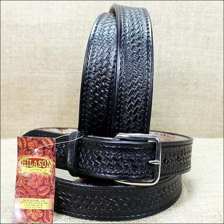 holster hilason duty belt gun heavy leather hand