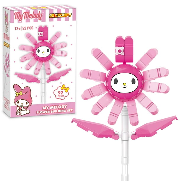 Juego de construcción Brickcraft con licencia oficial Sanrio My Melody Flower de Brickcraft con 92 piezas