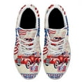 thumbnail image 2 of Patriotic Shoes Red Truck God Bless America Print Sneakers Lightweight Comfortable Running Shoes for Men Women White Size 7, 2 of 7