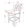 thumbnail image 3 of Marsh Fabric Counter Stools, Set of 2, Light Gray, 3 of 3