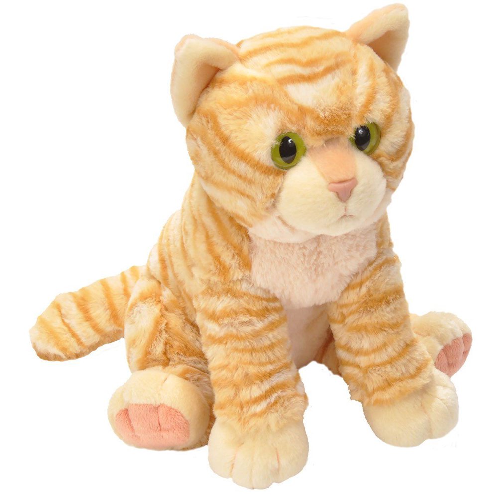 stuffed orange tabby cat