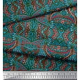 thumbnail image 3 of Soimoi Modal Satin Fabric Moroccan Mosaic Printed Fabric 1 Yard 42 Inch Wide, 3 of 3