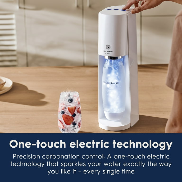 SodaStream E-Terra Fizz Machine - Sparkling Water Maker with SodaStream E-Terra Fizz Machine - Sparkling Water Maker with