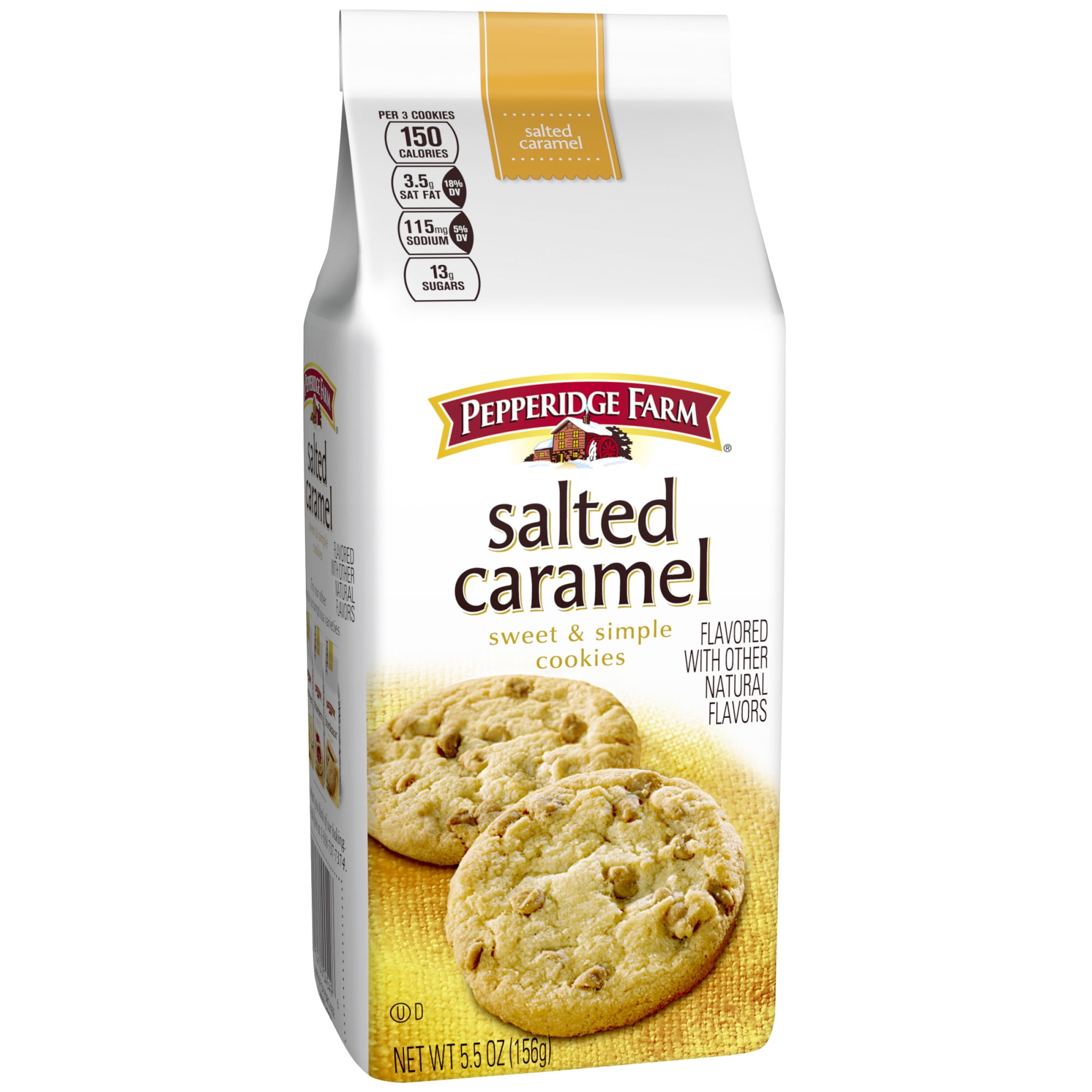 Pepperidge Farm Salted Caramel Cookies, 5.5 oz. Bag