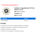 thumbnail image 2 of Fan Blade - Compatible with 1997 Ford Explorer 4.0L V6, 2 of 2