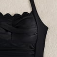 thumbnail image 6 of PNTUTB 2026 Swimwear for Women Solid-Color One-Piece Swimsuit with Wavy Neckline Halter Neck Ruching Slimming Tummy-Tucking and Open-Back Design, 6 of 6