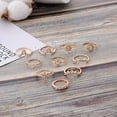 thumbnail image 5 of Dosaele 10PCS Knuckle Stacking Rings Boho Vintage Stackable Gold Silver Midi Rings Set, 5 of 6