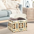 thumbnail image 3 of Yayeee Collapsible Cube Storage Bin with Lid Fabric Closet Decorative Basket with Handles, Beige Geometric, 3 of 7