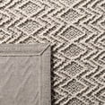 thumbnail image 3 of SAFAVIEH Trace Hermite Geometric Chevron Wool Runner Rug, Grey/Black, 2'3" x 8', 3 of 4