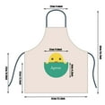 thumbnail image 2 of EGNMCR Apron for Women Server Apron 1PC Kitchen Cleaning Apron Polyester Apron Household Apron Pockets Holds, 2 of 2