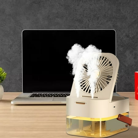 

1Pc Air Cooler humidifier air cooler for room portable conditioner usb chargeable 1200mah personal mini conditioner with 3 speed with humidifier for home office bedroom
