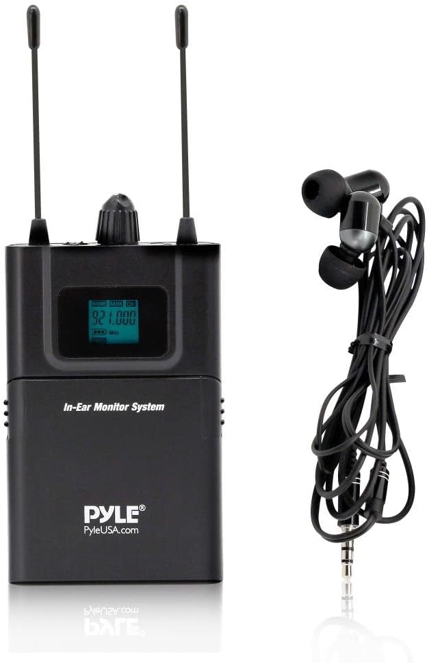 Pyle Belt pack Transmitter Wireless Microphone UHF 32Channels System Set W/ Headset & Lapel