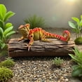 thumbnail image 4 of 3D Printed Color-Changing Chameleon Statue - Self-Adaptive Lizard Figurine with Glowing Eyes, Realistic Scales, No Electricity Needed, Durable Plastic Indoor, 4 of 9