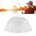 thumbnail image 4 of NFTIGB Fly Fishing Net Foldable Collapsible Fish Landing Bag 47cm / 18.5 inches Depth Rubber Replacement Net White, 4 of 9
