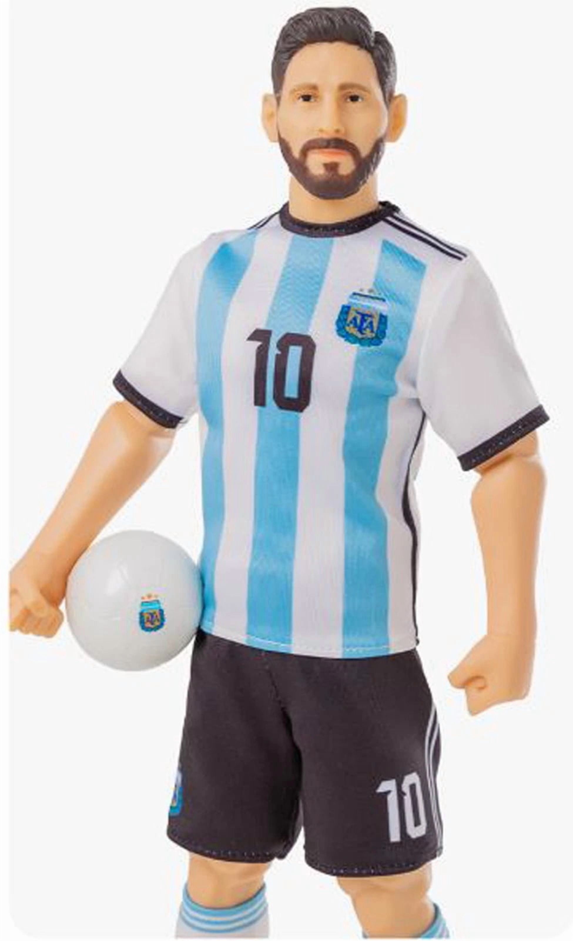 Sockers Messi Argentina Action Figure, 12 in, PVC, 3 Star WC