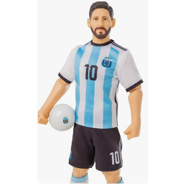 Sockers Messi Argentina Action Figure, 12 in, PVC, 3 Star WC