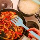 thumbnail image 3 of Kitchen Pasta Server Fork Reusable Cooking Food Fork Washable Large Fork Ergonomic Food Fork, 3 of 4