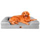 thumbnail image 1 of Cama ortopédica para Perro Grande, Impermeable, de Espuma viscoelástica, Bordes elevados, Antideslizante Abajo, sofá Cama, Funda extraíble Lavable (Gris, Extra Grande), 1 of 6