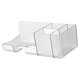 thumbnail image 2 of Estante para secador de pelo, transparente, sin perforaciones, estable, para montar en la pared, para accesorios de baño, color blanco, 2 of 13
