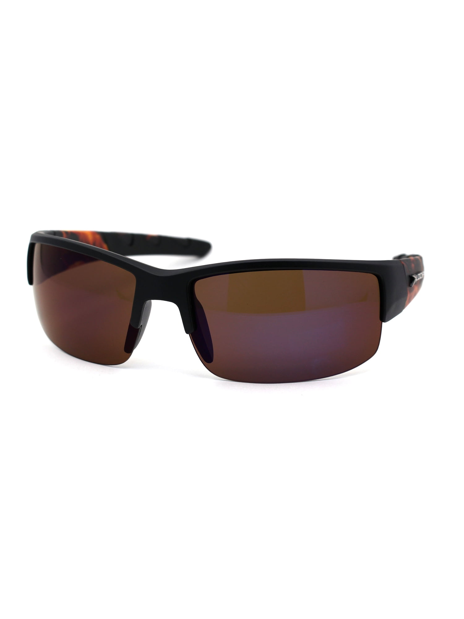 XLoop Xloop Flaming Arm Rectangular Half Rim Matte Sport Sunglasses