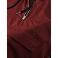 thumbnail image 4 of Ma Croix Mens Half Zip Windbreaker Anorak Jacket Hooded Pullover, 4 of 6