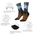 thumbnail image 4 of Fotbe Realistic Cute Sea Turtle Calcetas Largas con Estampado para Hombre y Mujer – Calcetas de Compresión Transpirables y Elásticas, Viajar y Uso Diario Talla 5-11, 4 of 6