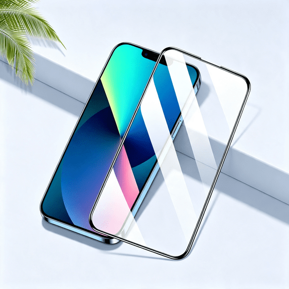 GJX (2 Pack) Designed for Iphone 17E, 16E, 14, 13, 13 Pro (6.1 Inch) Tempered Glass Screen Protector with (Easy Installation Tray) Anti Scratch, Bubble Free