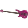 Daisy Rock Rock Candy Left-Handed Bass Guitar Atomic Pink