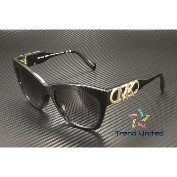 Michael Kors EMPIRE SQUARE MK 2182U Plastic Womens Butterfly Sunglasses Black 55mm Adult