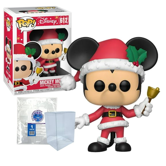 Disney's Holiday Mickey Mouse #612 Funko Pop Vinyl Figure   Blue Salamander Emporium Protective Case