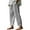 Gray, variant on Inleife Womens Plus Size Casual Pants Women Casual Loose Striped Full Length Pants