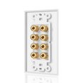thumbnail image 4 of 2X 8 Postes Placa de Pared del Altavoz Placa de Pared del Cine En Casa Panel de Audio para 4 Altavoces, 4 of 5