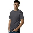 thumbnail image 1 of Hanes TAGLESS Men`s Pocket T-Shirt, 2XL, Charcoal Heather, 1 of 1