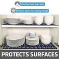 thumbnail image 5 of Drymate Premium Luxury Shelf & Drawer Liner, Thick Cushioned Fabric, Non-Adhesive, Absorbent, Waterproof, Slip-Resistant, Liners for Kitchen Cabinets, Cupboards (USA Made)(12”x59”)(2-Pack)(Indigo), 5 of 8