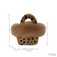 thumbnail image 2 of Bolso de piel de zorro esponjoso con borde de piel de visón Real para mujer, bolsa de muñeca informal, bolso de mano de moda para mujer, otoño e invierno, 2023 xuanjing unisex, 2 of 2