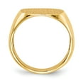 thumbnail image 2 of 14K Yellow Gold Ring Band Signet 15.5x15.0mm Open Back Men's, 2 of 5