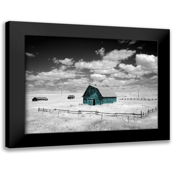 Sophie 6 14x12 Black Modern Framed Museum Art Print Titled - Aqua Barn