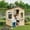 Solid wood color, variant on Wooden Kids Playhouse Cottage with Chalkboard,Wooden Playhouse for Kids Outdoor with Windows,Flowerpot Holders and Working Door for Outdoor Imaginative Play,44.9''x45.7''x55.5''