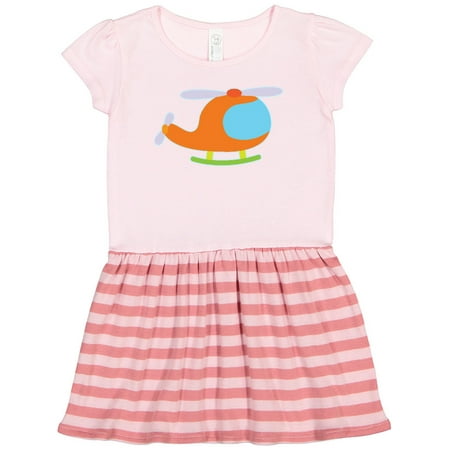 

Inktastic Helicopter Cute Flying Gift Toddler Girl Dress
