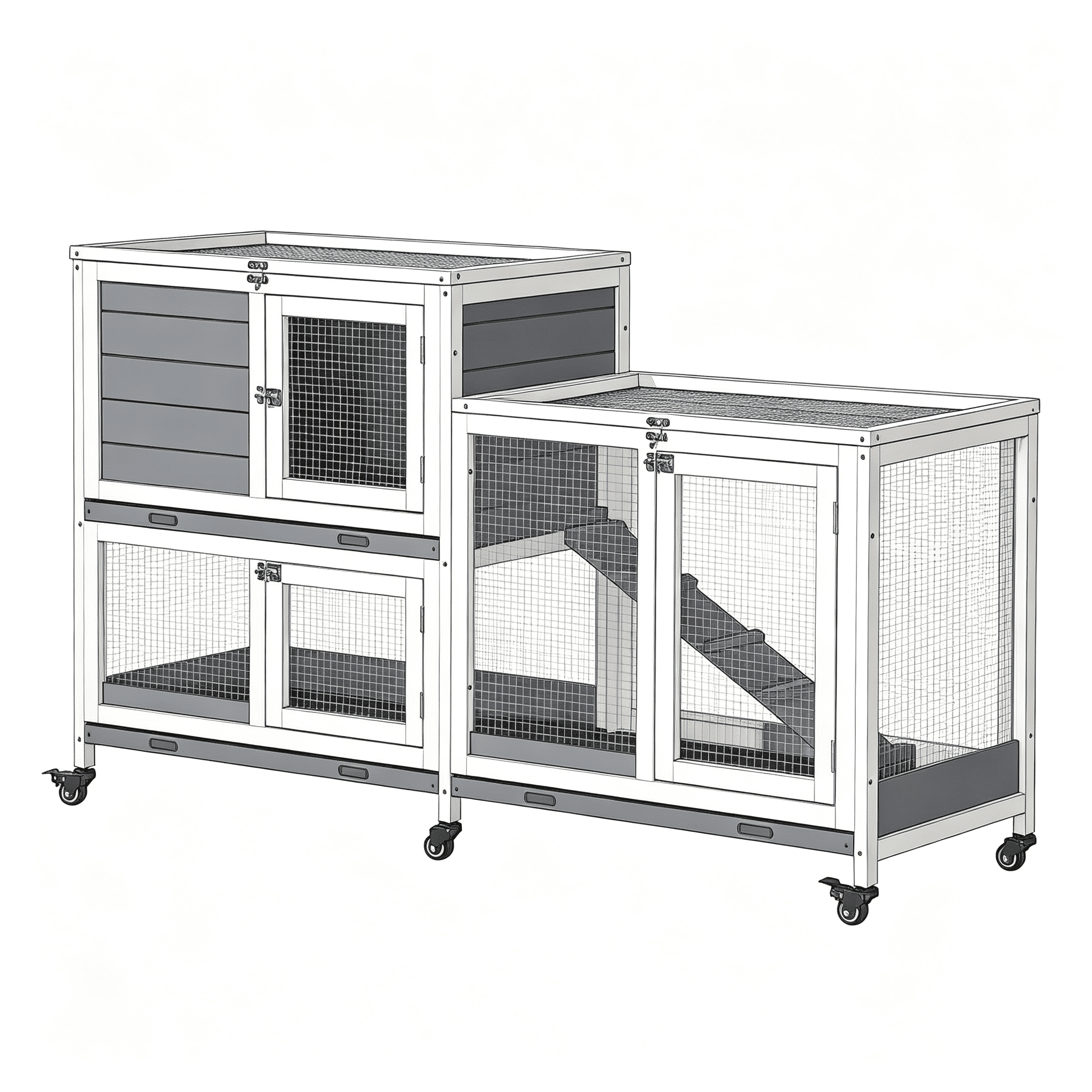 Pet House Rabbit Hutch Small Animal Hutch Cage