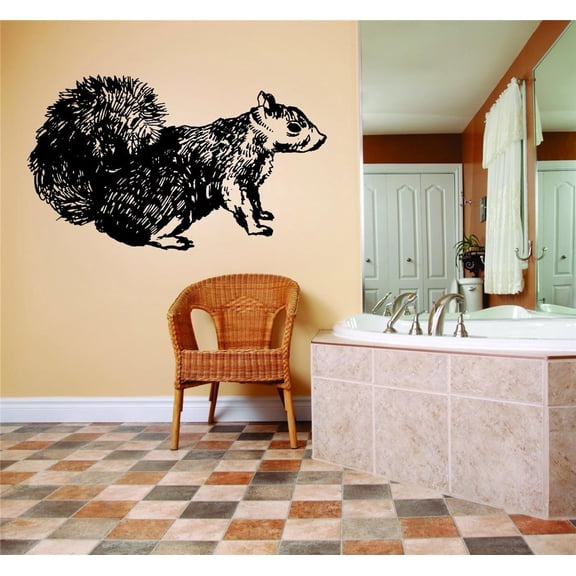 Living Room Art Squirrel Colorful 10x14 Inches