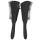thumbnail image 2 of Cepillo desenredante para cabello rizado natural con suave eliminación de nudos y definición de rizos, color negro., 2 of 5