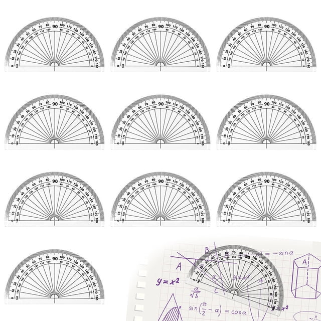 keepw Pack of 10 Students Learn Rulers Math Study Portable Home Office Learning Drawing Stationery Supplies for Children