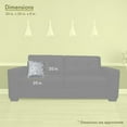 thumbnail image 3 of Majestic Home Goods Indoor Gray Fusion Large Decorative Throw Pillow 20 in L x 8 in W x 20 in H, 3 of 4