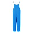 thumbnail image 4 of Womens Casual Jumpsuit Comfortable Shoulder Strap Loose Jumpsuit Pocket Summer Fashion Jumpsuit Body Suits Pantsuit Womens Travel Outfits Long Elegant Romper plus Jumpsuit for Women plus Size New, 4 of 4